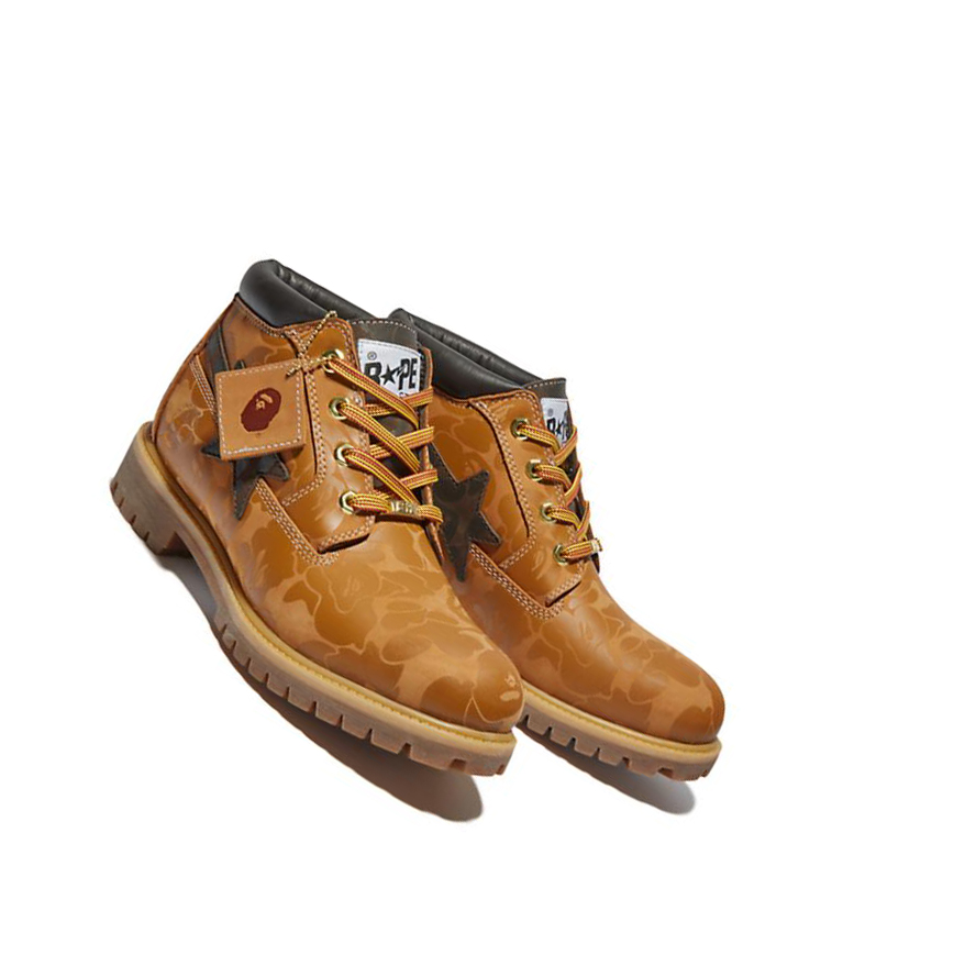 Botas Chukka Timberland BAPE x Timberland® Premium Hombre Amarillo | ES-PTXHA48