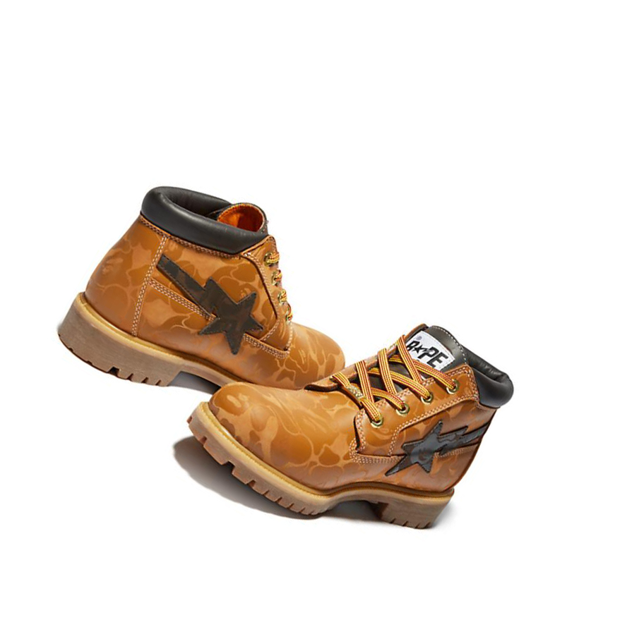 Botas Chukka Timberland BAPE x Timberland® Premium Hombre Amarillo | ES-PTXHA48