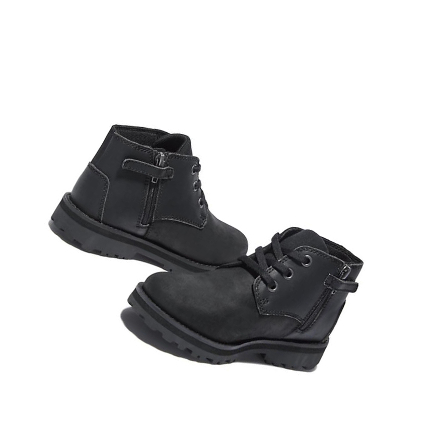 Botas Chukka Timberland Courma Kid Niños Negras | ES-ZQGVY18