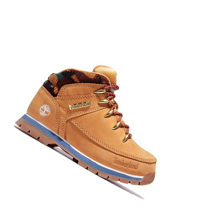 Botas Chukka Timberland Euro Sprint Mid Hiker Niños Amarillo | ES-AHRKZ41