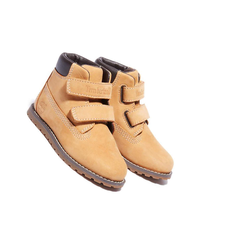 Botas Chukka Timberland Pokey Pine Invierno Niños Amarillo | ES-QEFXG35