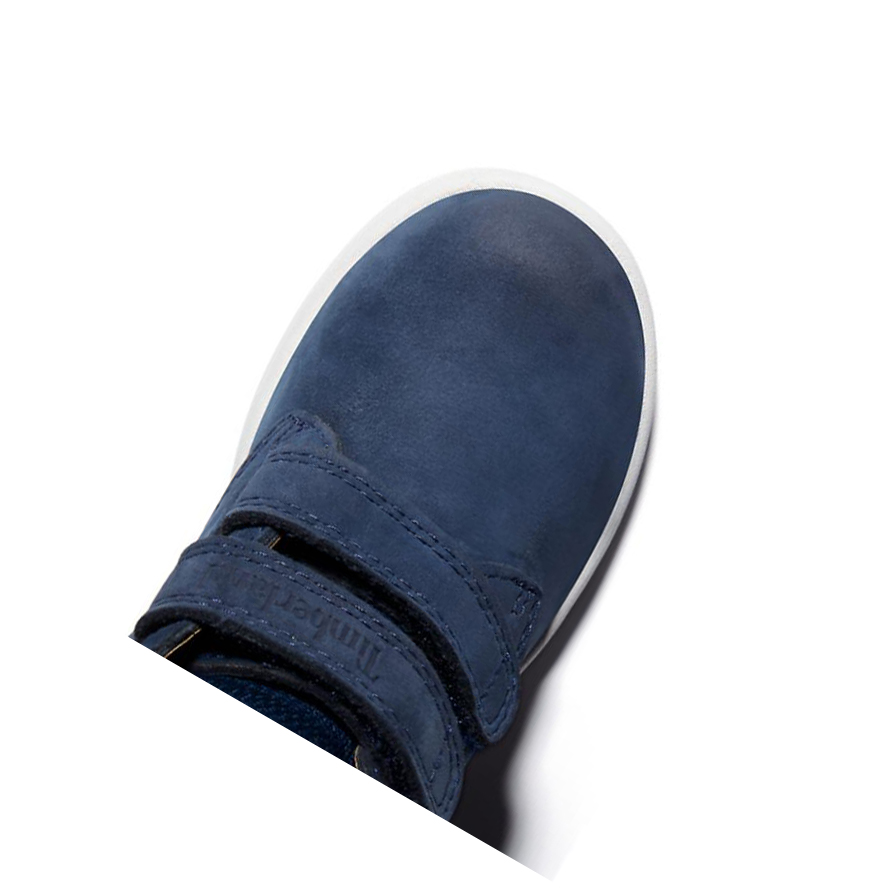 Botas Chukka Timberland Toddle Tracks Velcro Niños Azul Marino | ES-DFUNA72