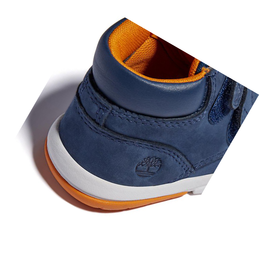 Botas Chukka Timberland Toddle Tracks Velcro Niños Azul Marino | ES-DFUNA72