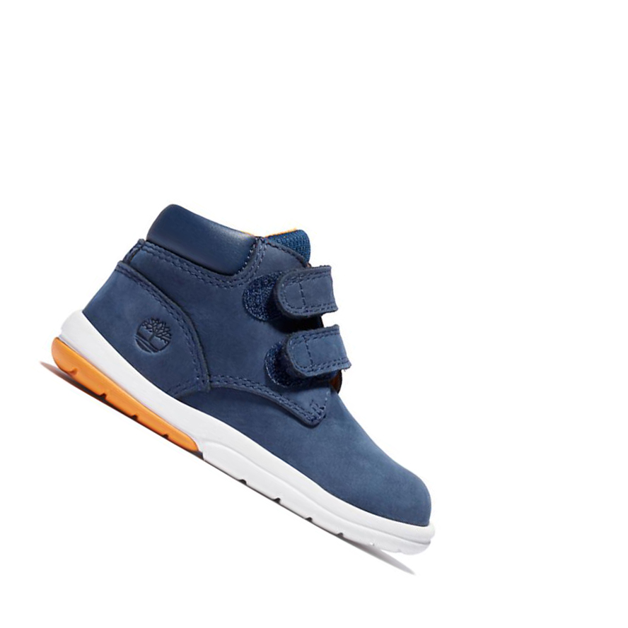 Botas Chukka Timberland Toddle Tracks Velcro Niños Azul Marino | ES-DFUNA72