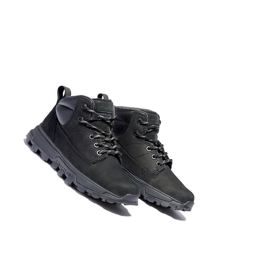 Botas Chukka Timberland Treeline Mid Hiker Niños Negras | ES-LMSDF09