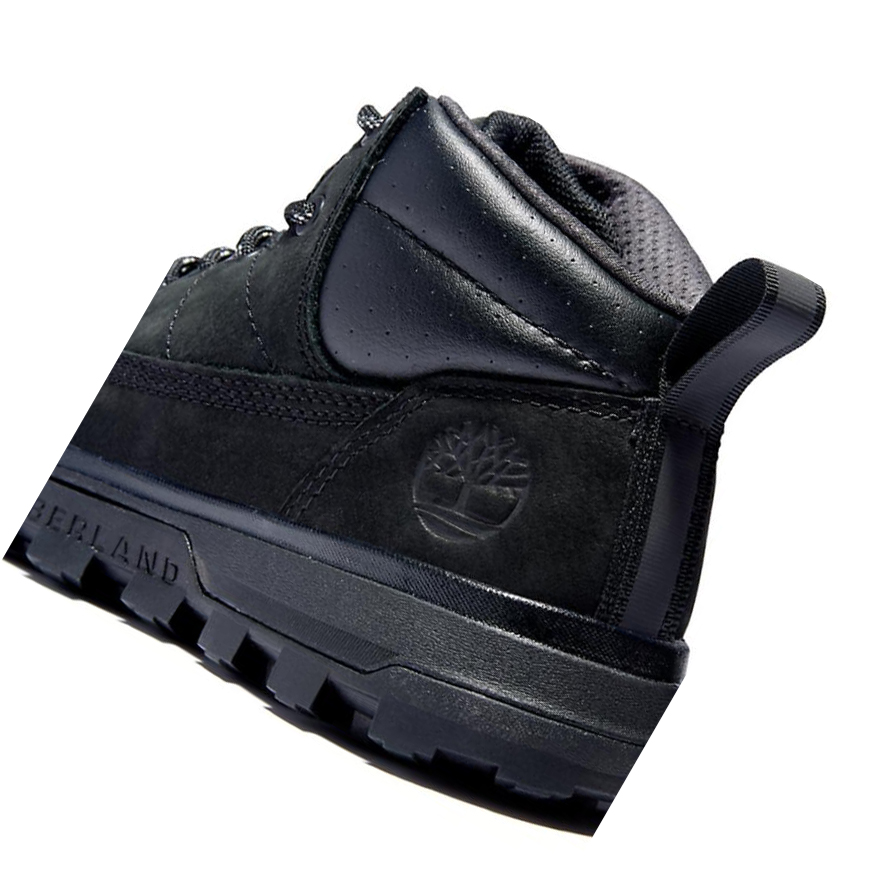 Botas Chukka Timberland Treeline Mid Hiker Niños Negras | ES-LMSDF09