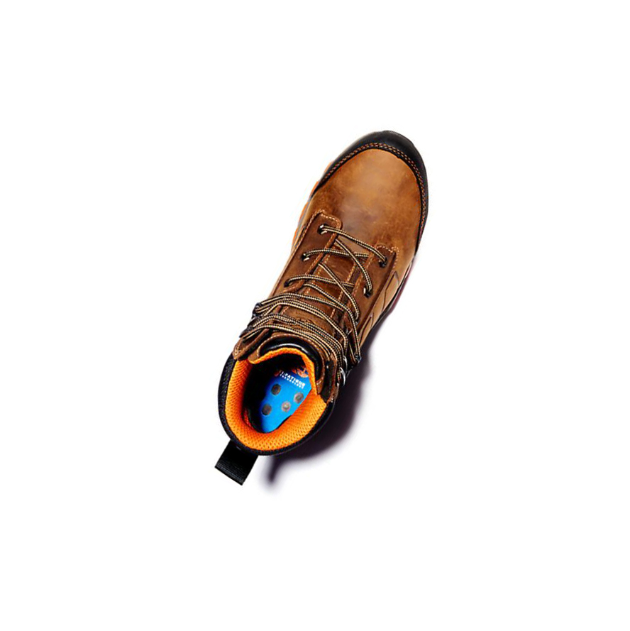 Botas De Trabajo Timberland PRO® Hypercharge Composite Seguridad Puntera Impermeables Hombre Marrones | ES-TKOUJ98