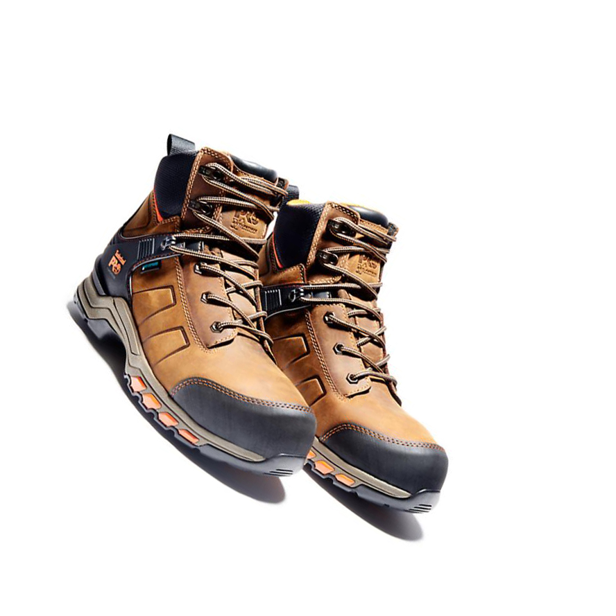 Botas De Trabajo Timberland PRO® Hypercharge Composite Seguridad Puntera Impermeables Hombre Marrones | ES-TKOUJ98