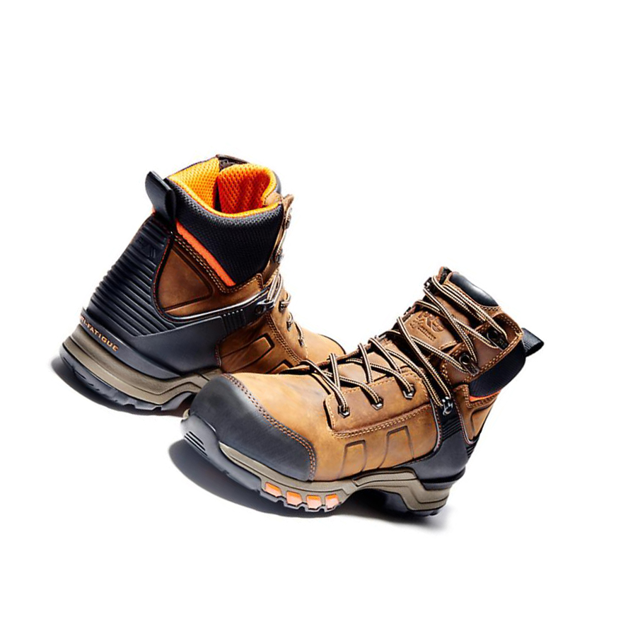 Botas De Trabajo Timberland PRO® Hypercharge Composite Seguridad Puntera Impermeables Hombre Marrones | ES-TKOUJ98