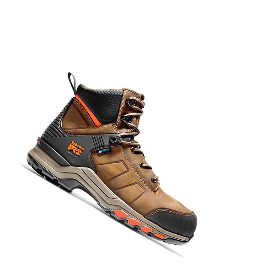 Botas De Trabajo Timberland PRO® Hypercharge Composite Seguridad Puntera Impermeables Hombre Marrones | ES-TKOUJ98