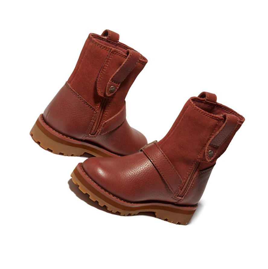 Botas Montaña Timberland Courma Kid Side-zip Invierno Niños Marrones | ES-BXNAW95