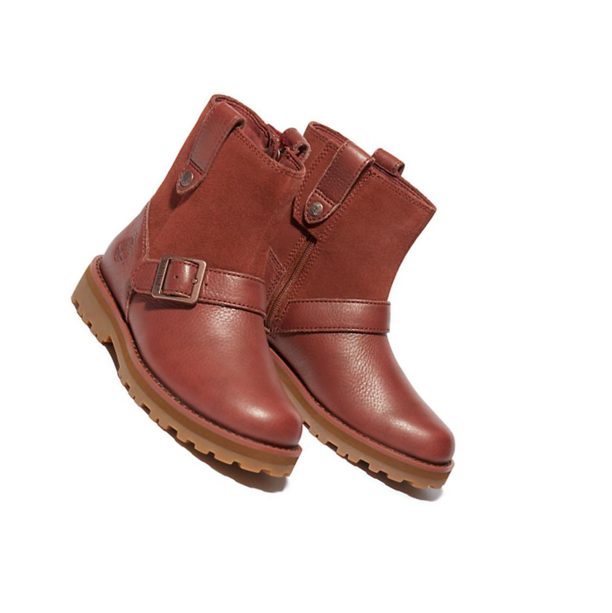 Botas Montaña Timberland Courma Kid Side-zip Invierno Niños Marrones | ES-HWZQN90