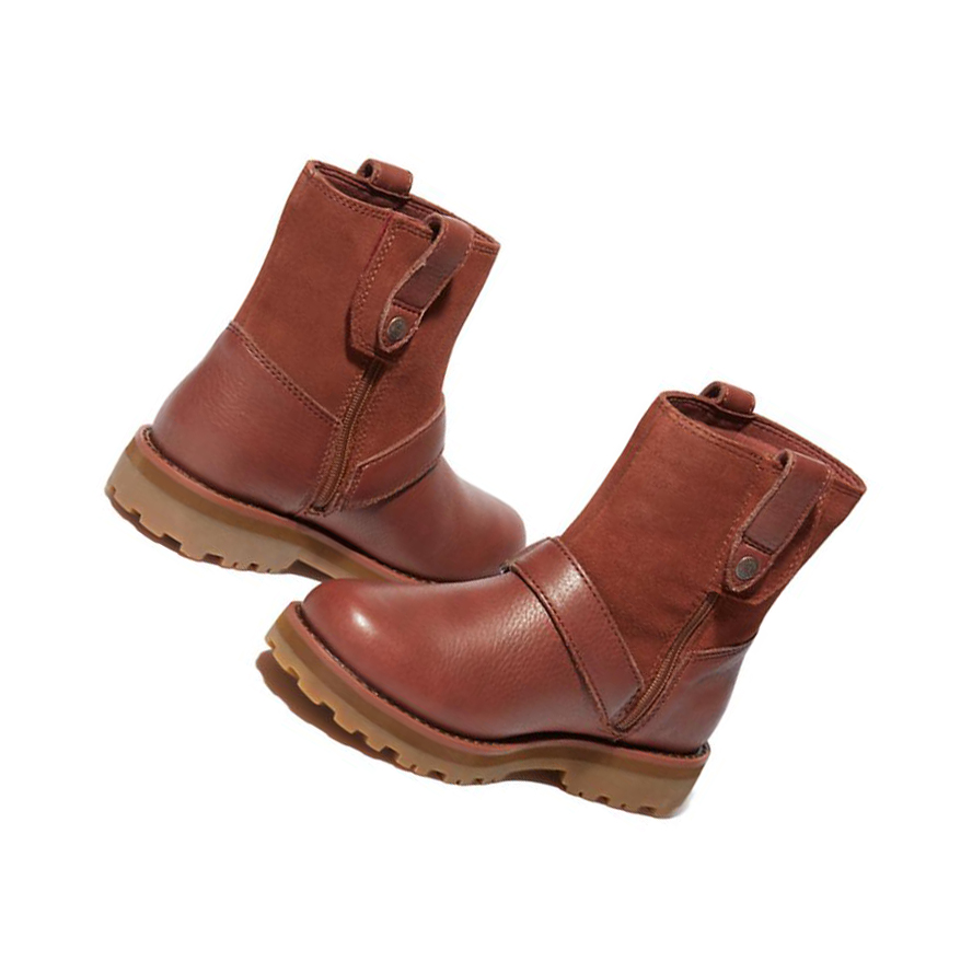 Botas Montaña Timberland Courma Kid Side-zip Invierno Niños Marrones | ES-HWZQN90