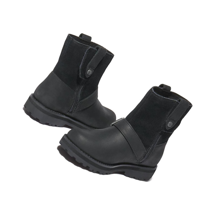 Botas Montaña Timberland Courma Kid Side-zip Invierno Niños Negras | ES-PKXRY76