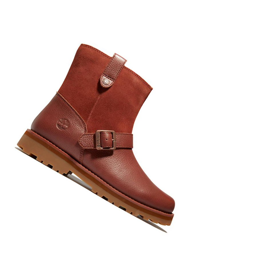 Botas Montaña Timberland Courma Kid Side-zip Invierno Niños Marrones | ES-YVAWB72