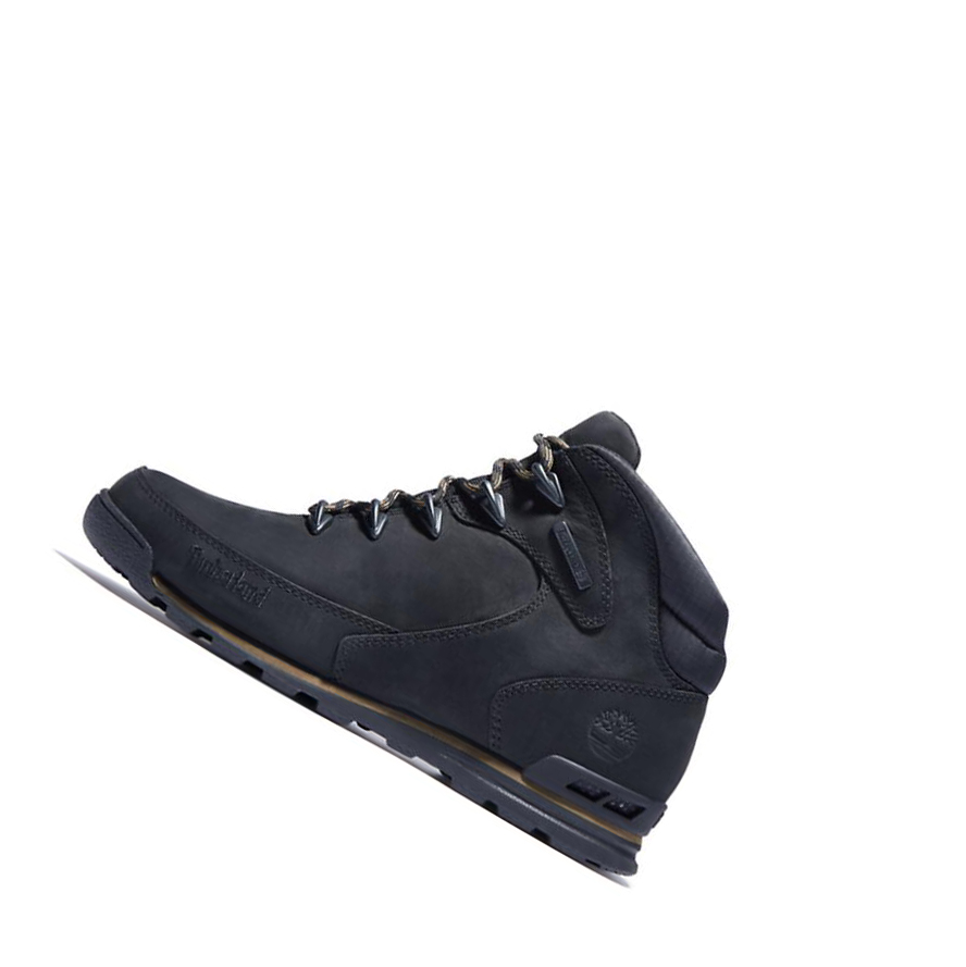 Botas Montaña Timberland Euro Rock Mid Hiker Hombre Negras | ES-KGJTX12