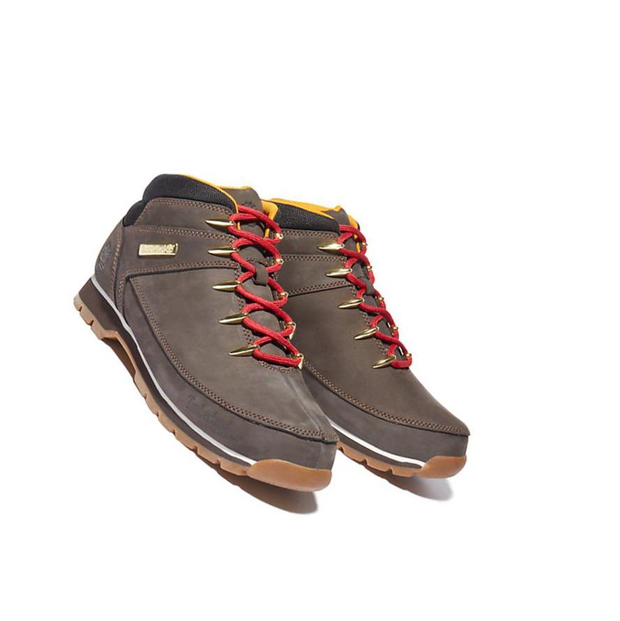 Botas Montaña Timberland Euro Sprint Hiker Nubuck Hombre Marrones | ES-CTJND02