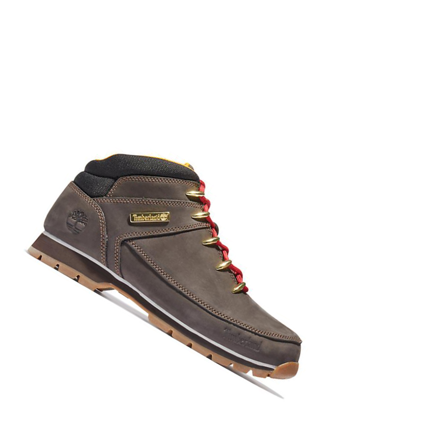 Botas Montaña Timberland Euro Sprint Hiker Nubuck Hombre Marrones | ES-CTJND02