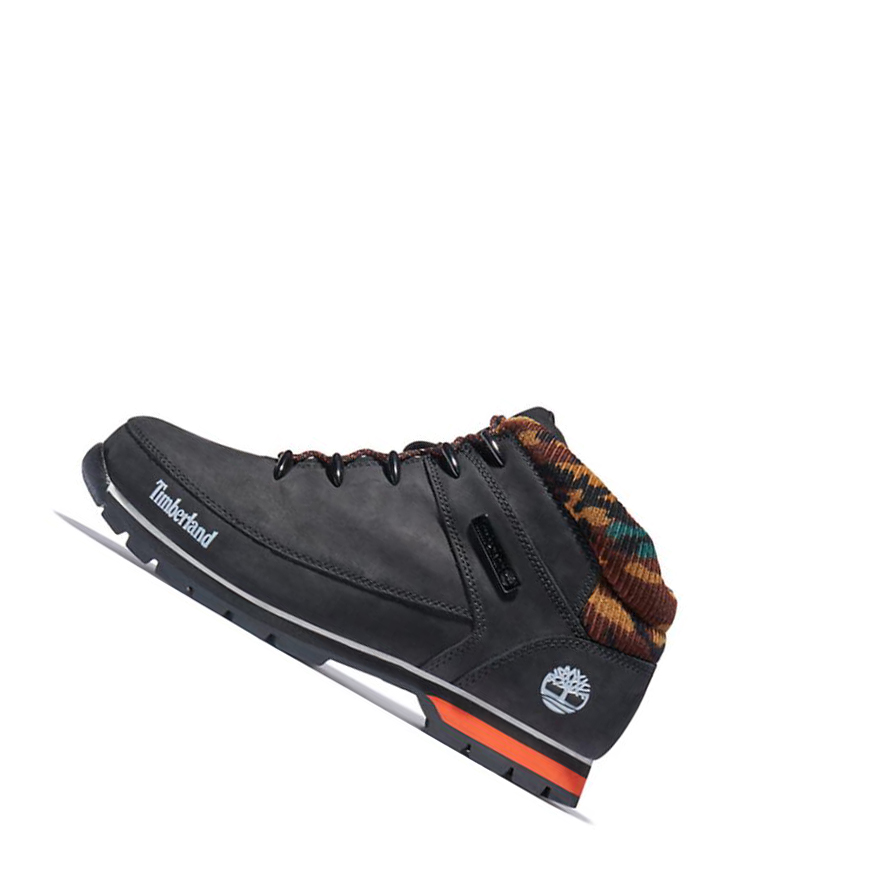 Botas Montaña Timberland Euro Sprint Hiker Hombre Negras | ES-OTXSB16