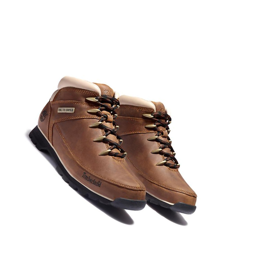 Botas Montaña Timberland Euro Sprint Hiker Hombre Marrones Blancas | ES-RPFQD09