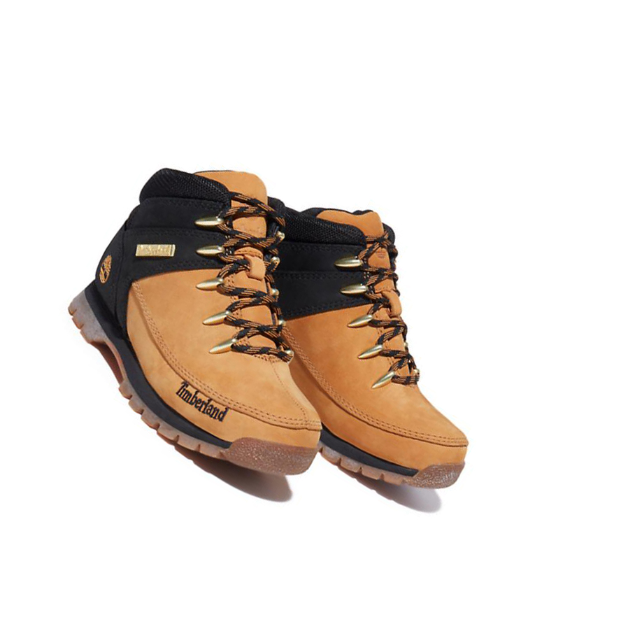 Botas Montaña Timberland Euro Sprint Mid Hiker Niños Amarillo | ES-CNBHF59