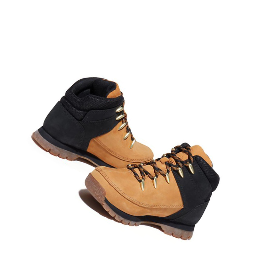 Botas Montaña Timberland Euro Sprint Mid Hiker Niños Amarillo | ES-CNBHF59