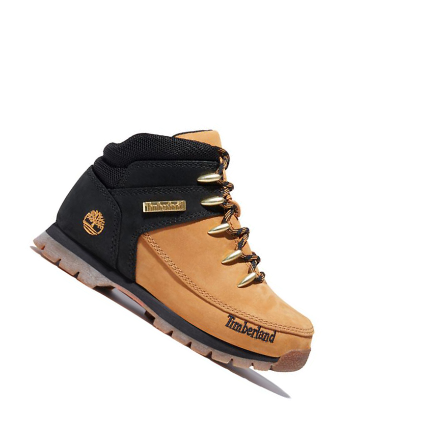 Botas Montaña Timberland Euro Sprint Mid Hiker Niños Amarillo | ES-CNBHF59