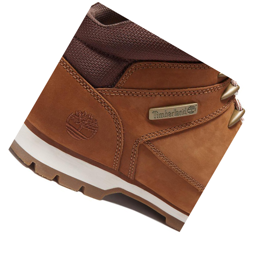 Botas Montaña Timberland Euro Sprint Mid Hiker Hombre Marrones | ES-JUGYR09