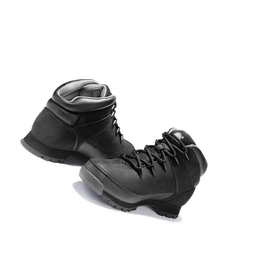 Botas Montaña Timberland Euro Sprint Mid Hiker Hombre Negras | ES-RZGUD85