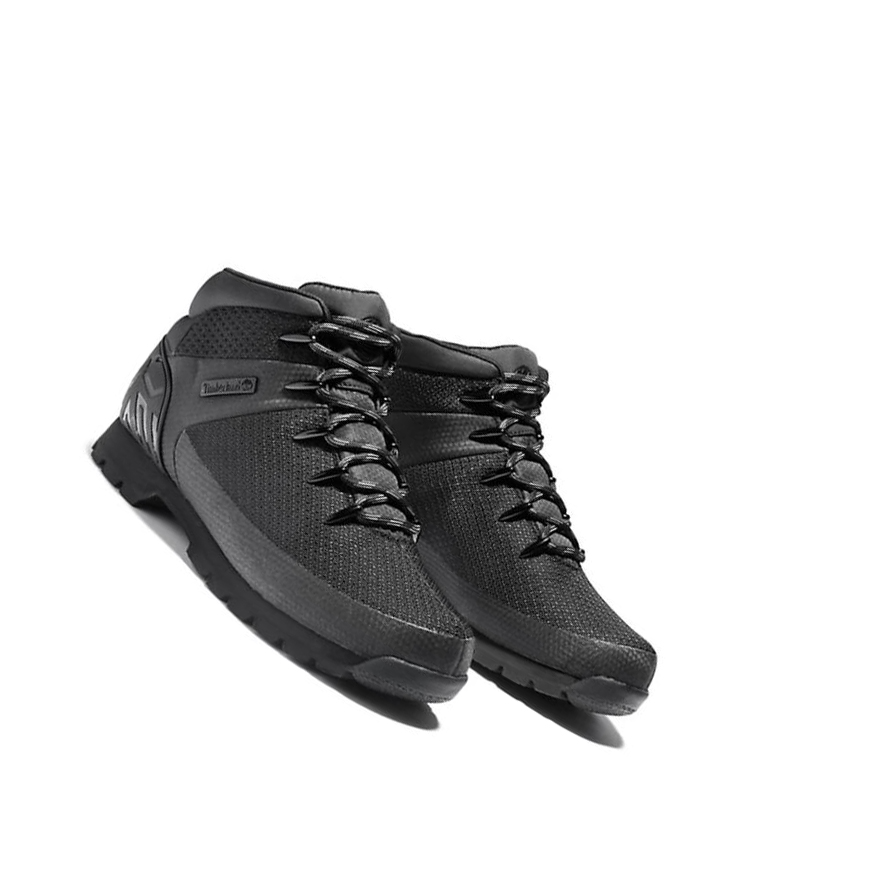 Botas Montaña Timberland Euro Sprint Mid Hiker Hombre Negras | ES-ZDGEN17