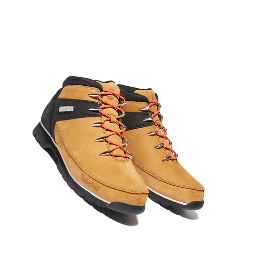 Botas Montaña Timberland Euro Sprint Orange-laced Hiker Hombre Amarillo Negras | ES-DIFKT59