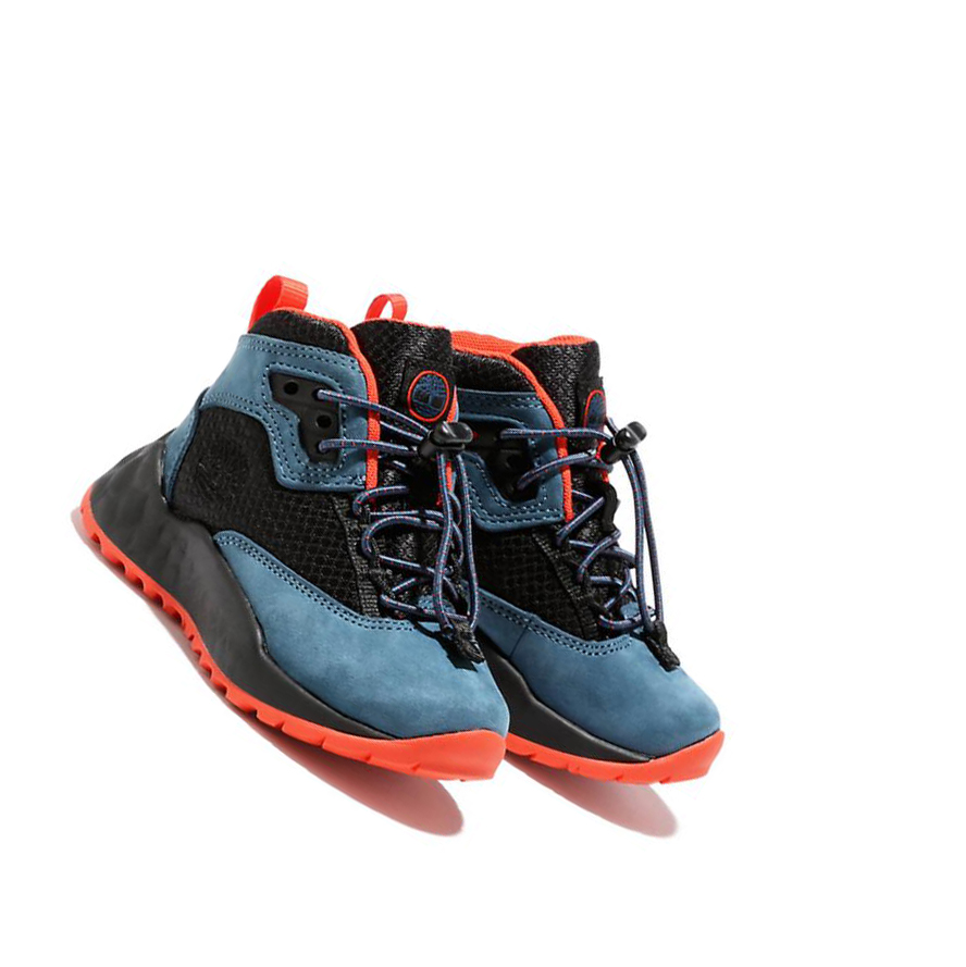 Botas Montaña Timberland Solar Wave GreenStride™ Niños Azules | ES-MQXOJ48