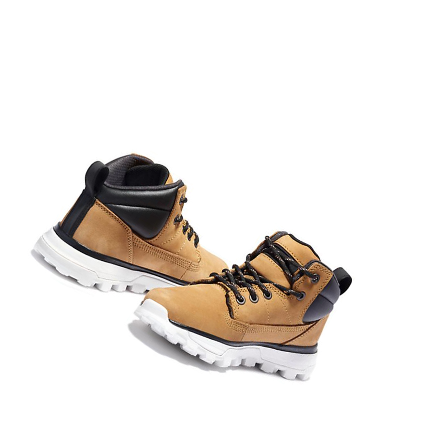 Botas Montaña Timberland Treeline Mid Hiker Niños Amarillo | ES-LQNZB54