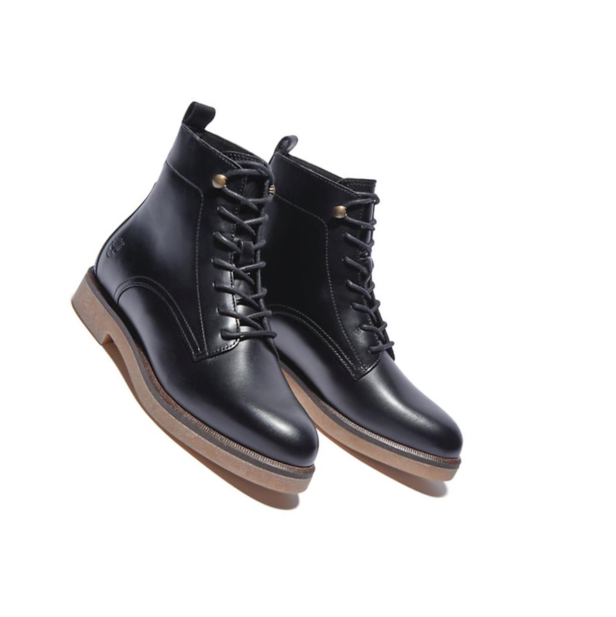 Botas de Invierno Timberland Cambridge Square Encaje-up Mujer Negras | ES-QTDWK52