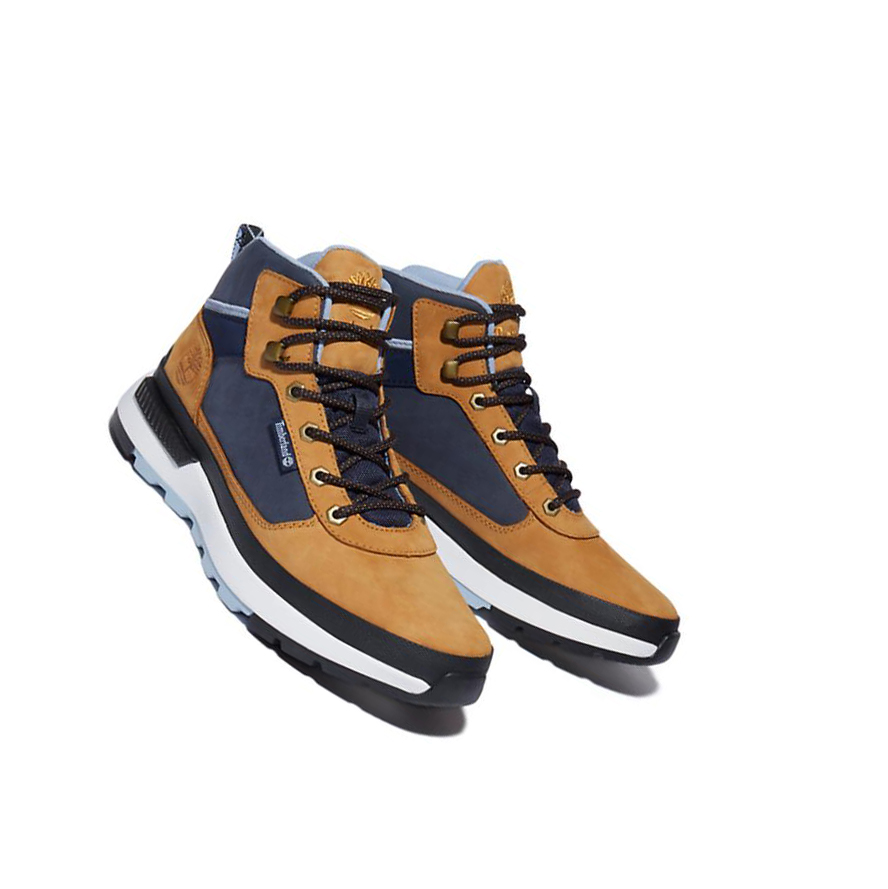 Botas de Invierno Timberland Field Trekker Chukka Hombre Amarillo Azules | ES-TDPSM04