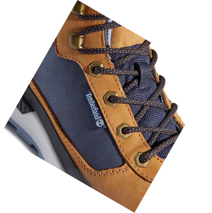 Botas de Invierno Timberland Field Trekker Chukka Hombre Amarillo Azules | ES-TDPSM04