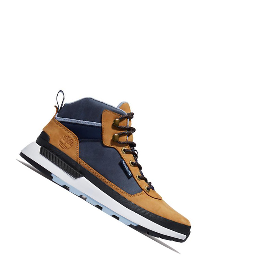 Botas de Invierno Timberland Field Trekker Chukka Hombre Amarillo Azules | ES-TDPSM04