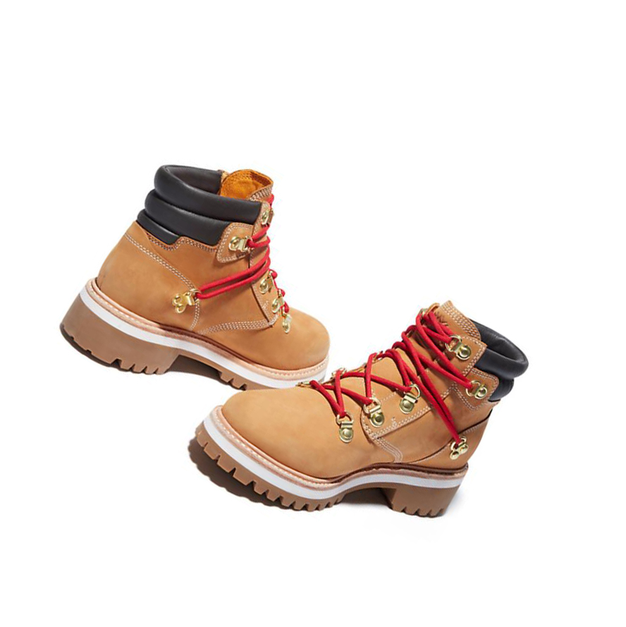 Botas de Invierno Timberland Limited Heritage Luxe Impermeables Mujer Amarillo | ES-UPHWV89