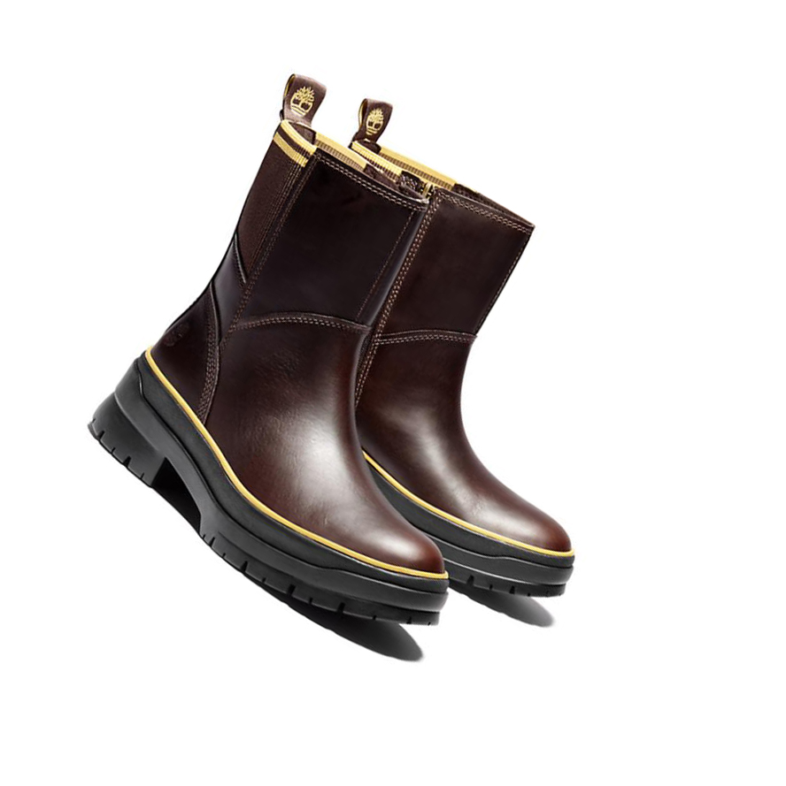 Botas de Invierno Timberland Malynn Side-zip Mujer Marrones | ES-TOZEN27