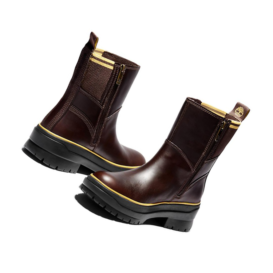 Botas de Invierno Timberland Malynn Side-zip Mujer Marrones | ES-TOZEN27