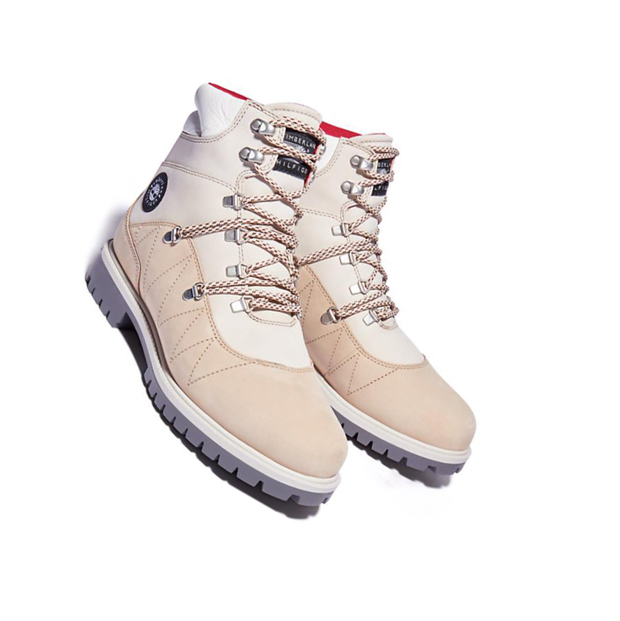 Botas de Invierno Timberland Tommy Hilfiger x Timberland® Re-imagined 110 EK+ Hiker Mujer Beige | ES-UVKCO83