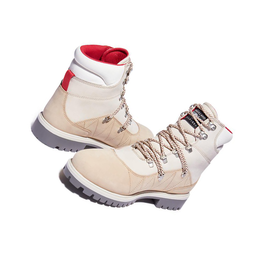 Botas de Invierno Timberland Tommy Hilfiger x Timberland® Re-imagined 110 EK+ Hiker Mujer Beige | ES-UVKCO83