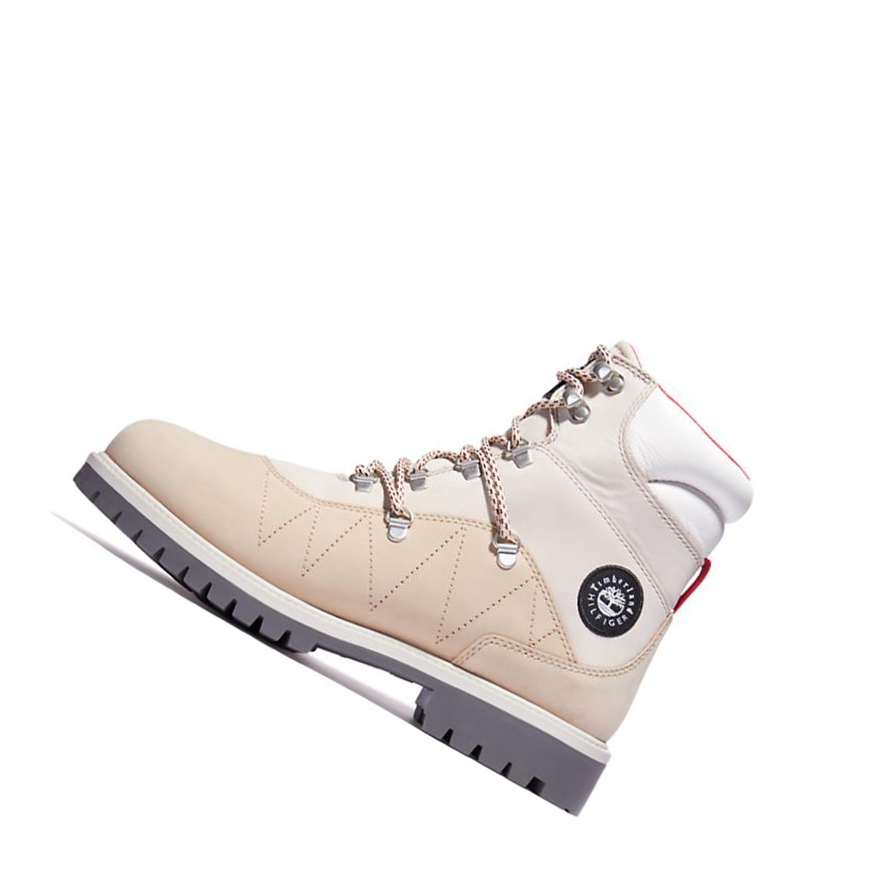 Botas de Invierno Timberland Tommy Hilfiger x Timberland® Re-imagined 110 EK+ Hiker Mujer Beige | ES-UVKCO83