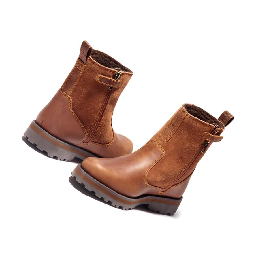 Botines Chelsea Timberland Courma Kid Forro Niños Marrones | ES-VIJLD17