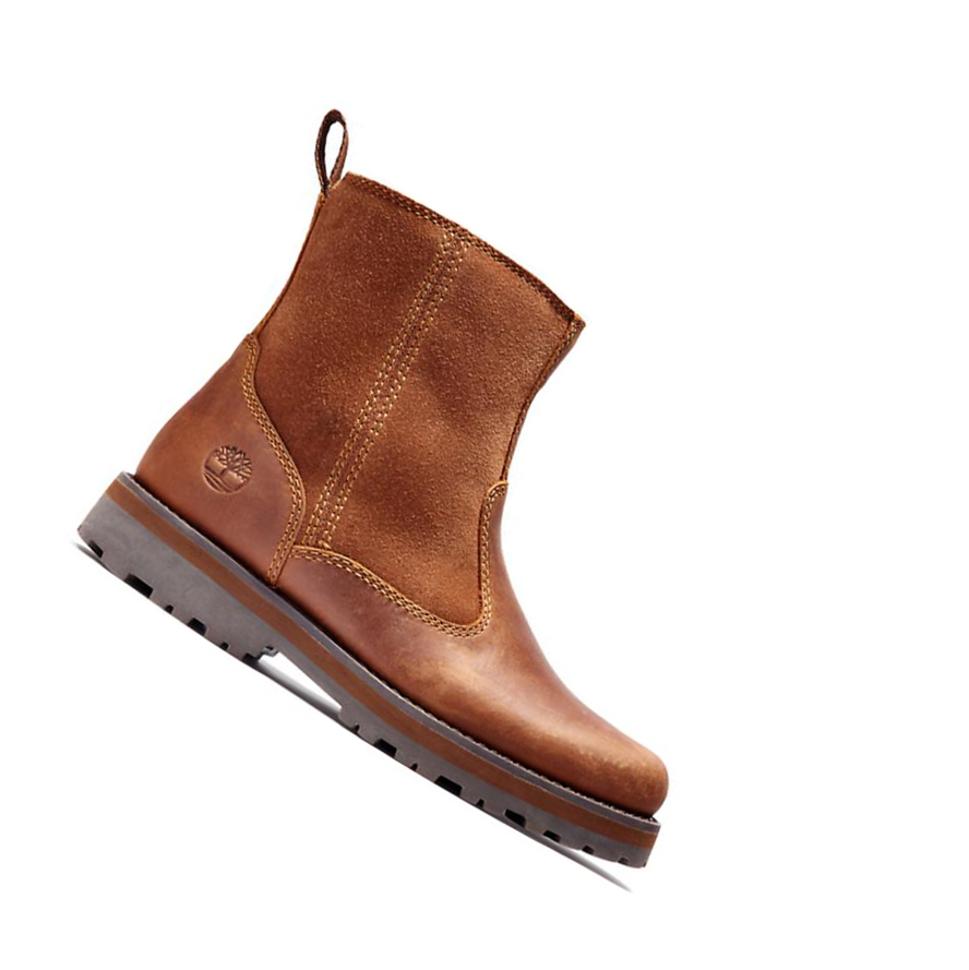 Botines Chelsea Timberland Courma Kid Forro Niños Marrones | ES-VIJLD17