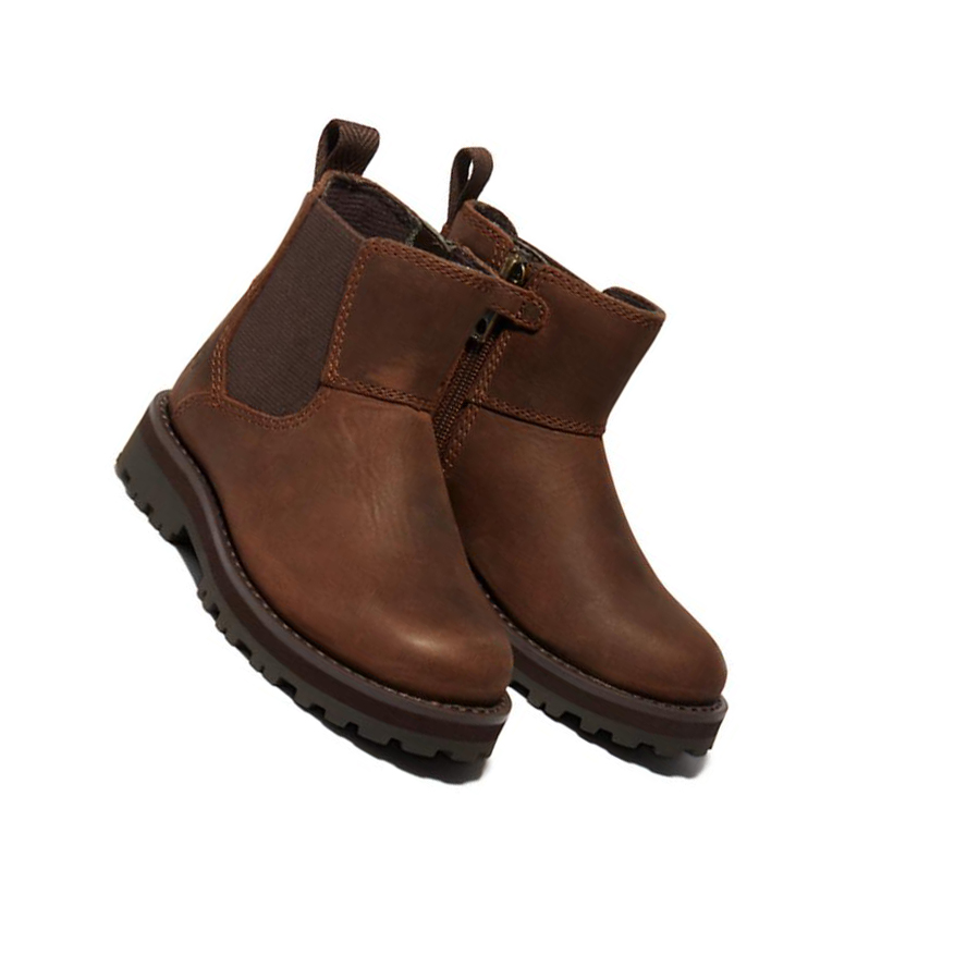 Botines Chelsea Timberland Courma Kid Niños Marrones Oscuro | ES-PDFKO01