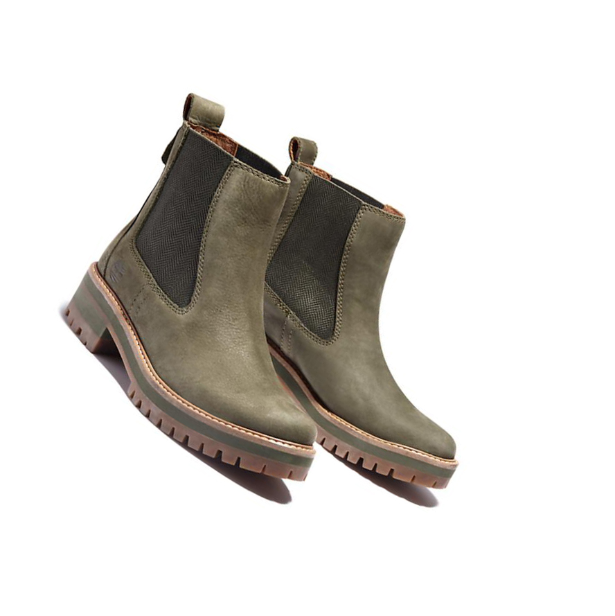 Botines Chelsea Timberland Courmayeur Valley s Mujer Verde | ES-IAWPZ91