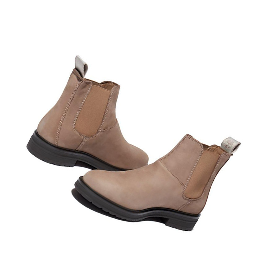 Botines Chelsea Timberland Hannover Hill Mujer Beige | ES-LHAIY89