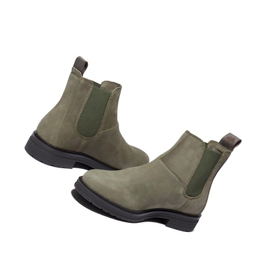 Botines Chelsea Timberland Hannover Hill Mujer Verde Oscuro | ES-UODXQ18