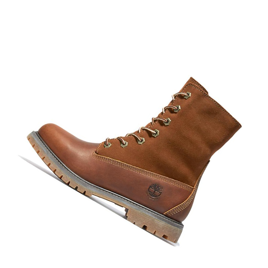 Botines Timberland Authentic Fold-over Mujer Marrones | ES-GCMAO43